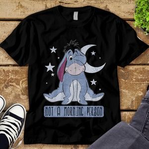 Eeyore Not A Morning Person Winnie The Pooh Unisex Tee Adult T-shirt Kid Shirt